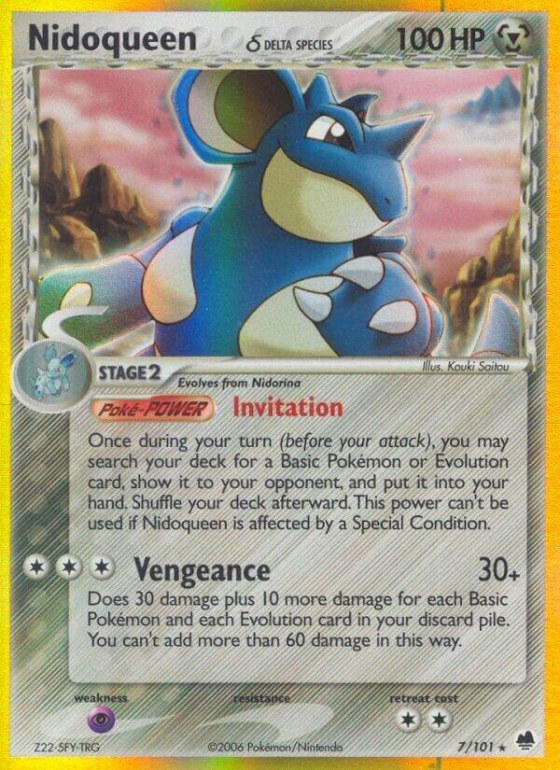 Nidoqueen (Delta Species) - Reverse Holo