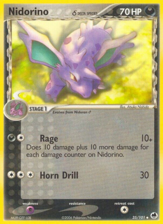 Nidorino (Delta Species) - Reverse Holo