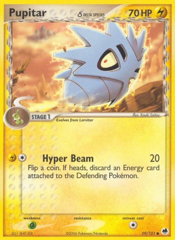 Pupitar (Delta Species) - Reverse Holo