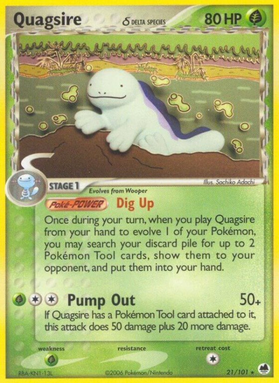 Quagsire (Delta Species) - Reverse Holo
