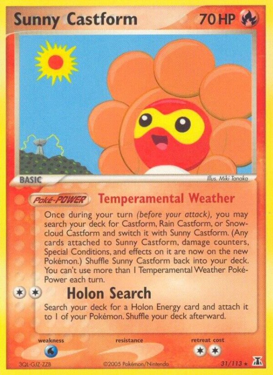 Sunny Castform - Reverse Holo