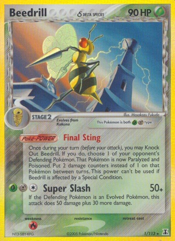Beedrill (Delta Species) - Reverse Holo