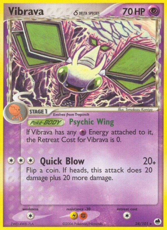 Vibrava - 024/101 (Delta Species) - Reverse Holo