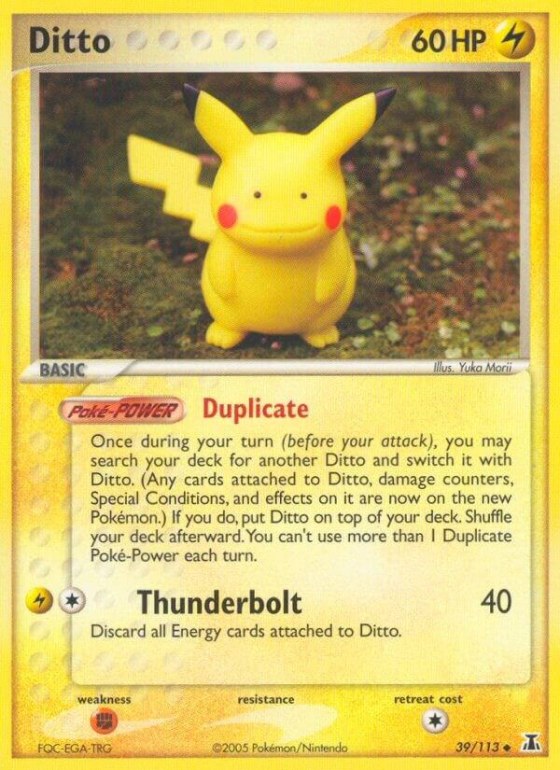 Ditto - 039/113 (Pikachu) - Reverse Holo