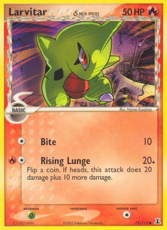 Larvitar (Delta Species) - Reverse Holo