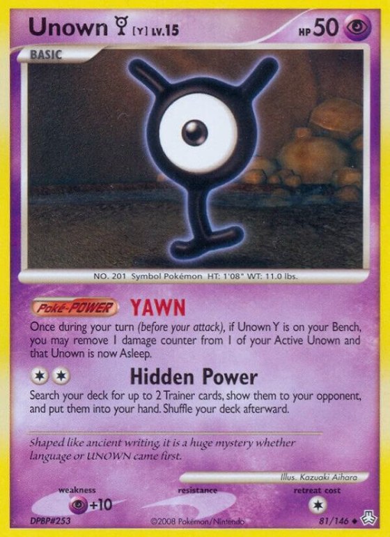 Unown (Y) - Reverse Holo