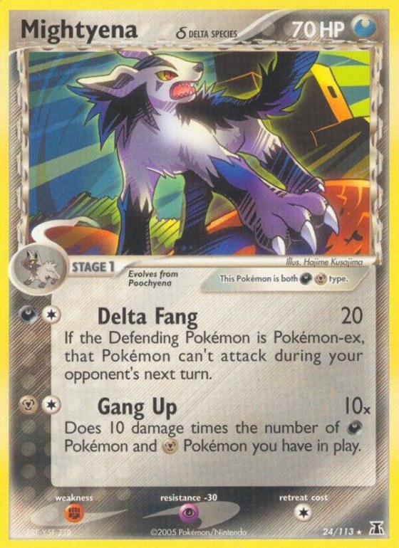 Mightyena (Delta Species) - Reverse Holo