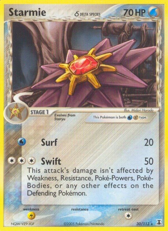 Starmie - 030/113 (Delta Species) - Reverse Holo
