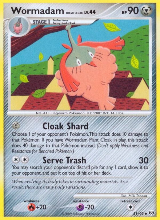 Wormadam Trash Cloak - Reverse Holo