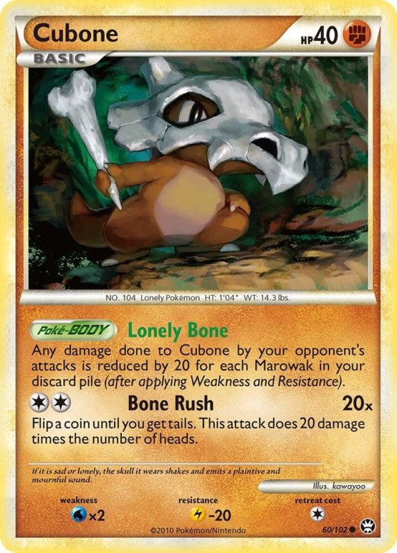 Cubone - Reverse Holo