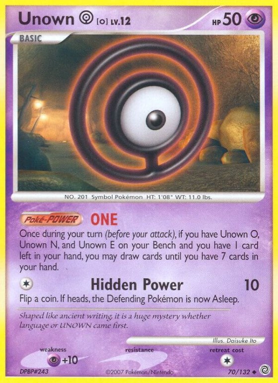 Unown [O] - Reverse Holo