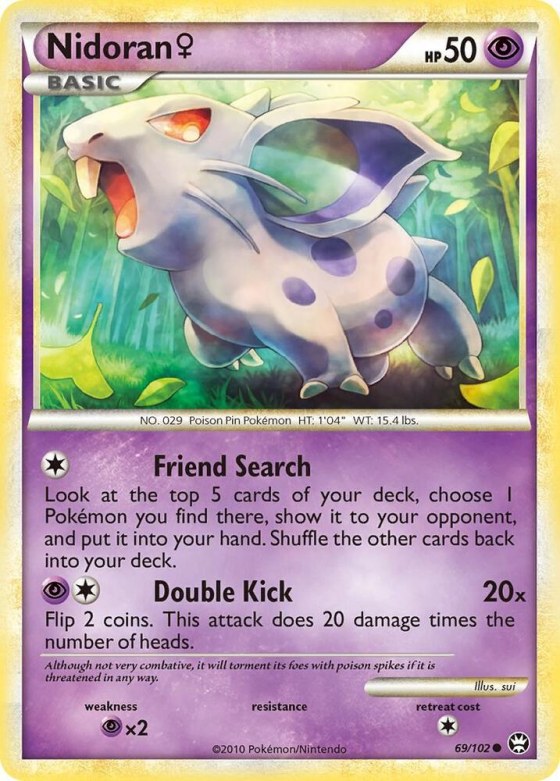 Nidoran F - Reverse Holo