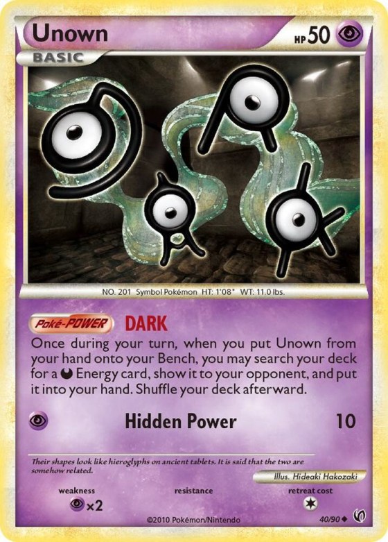 Unown - Reverse Holo