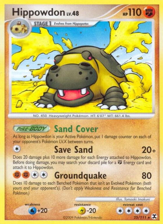 Hippowdon - Reverse Holo