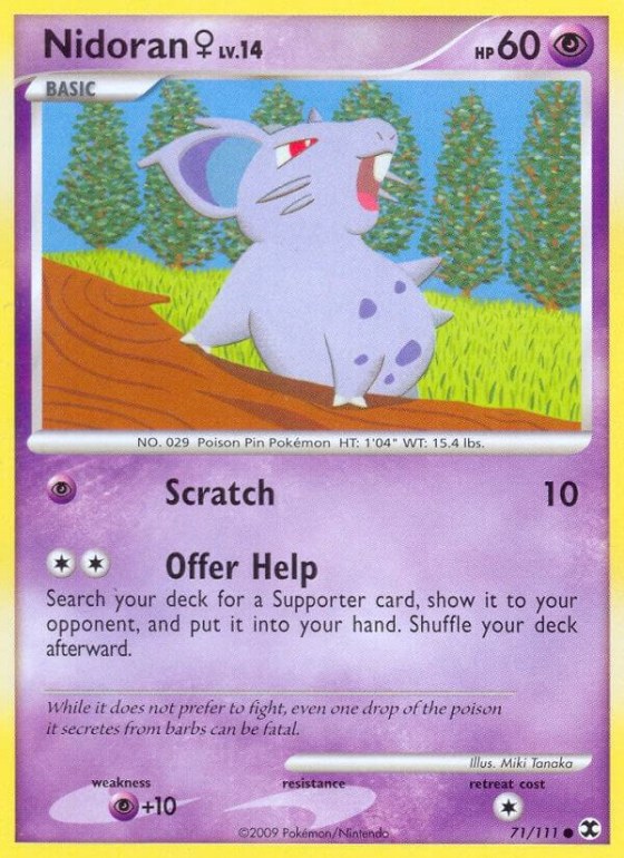 Nidoran F - Reverse Holo