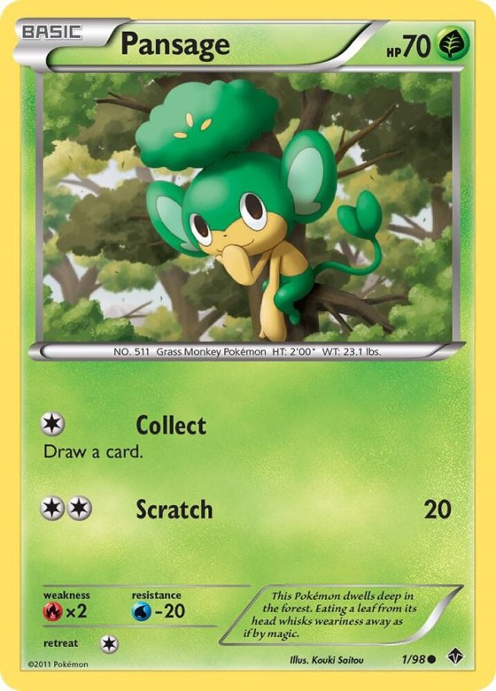 Pansage - Reverse Holo