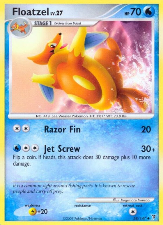 Floatzel - Reverse Holo
