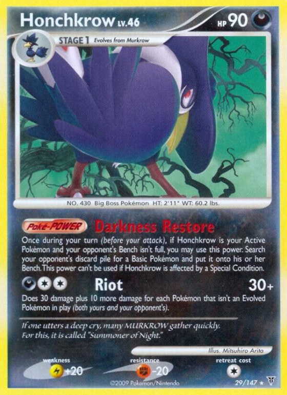 Honchkrow - Reverse Holo