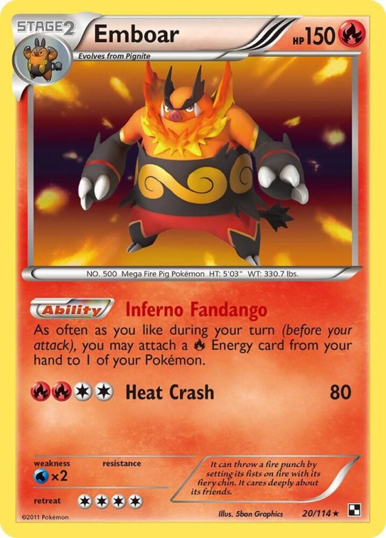 Emboar (20) - Reverse Holo