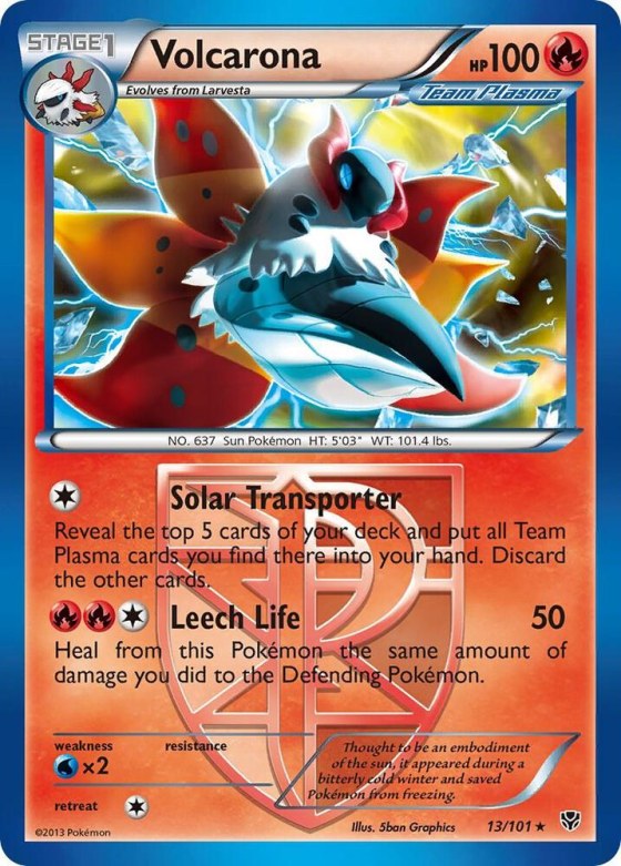 Volcarona (Team Plasma) - Reverse Holo