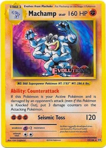 Machamp (XY Evolutions Prerelease) - Prerelease Staff