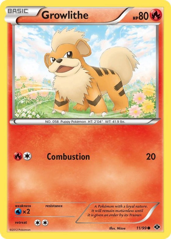Growlithe (11) - Reverse Holo