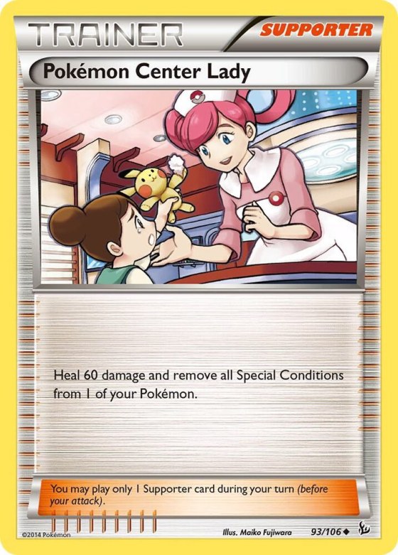 Pokemon Center Lady - Reverse Holo