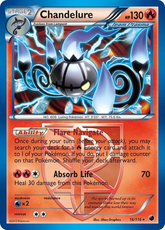 Chandelure (Team Plasma) - Holo