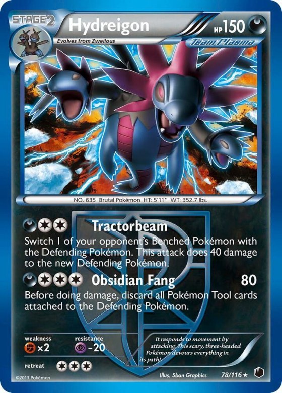 Hydreigon (Team Plasma) - Reverse Holo