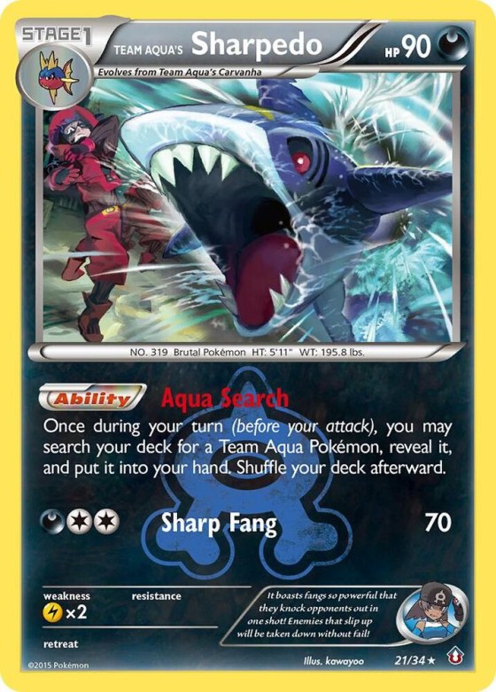 Team Aqua's Sharpedo - Reverse Holo