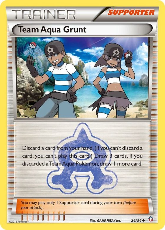 Team Aqua Grunt - Reverse Holo