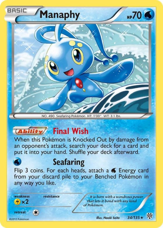 Manaphy - Reverse Holo