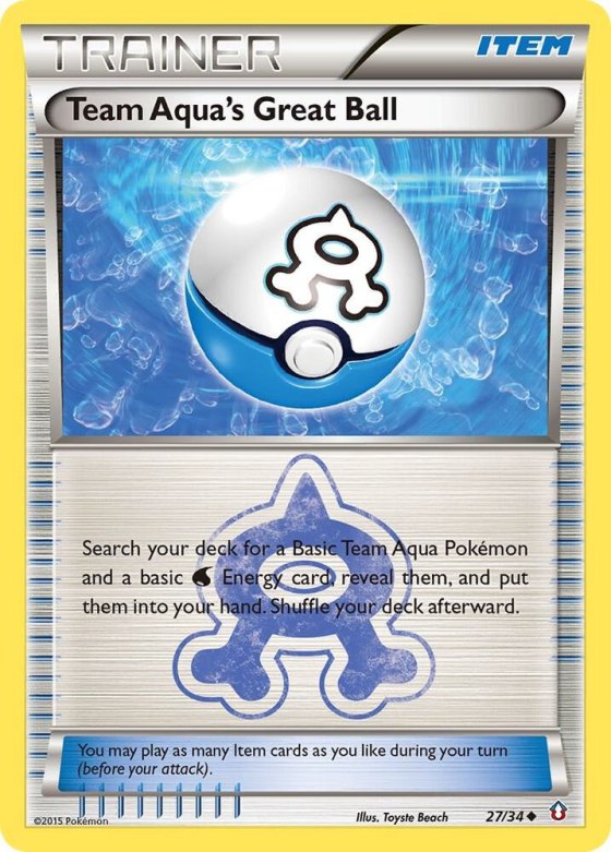 Team Aqua's Great Ball - Reverse Holo