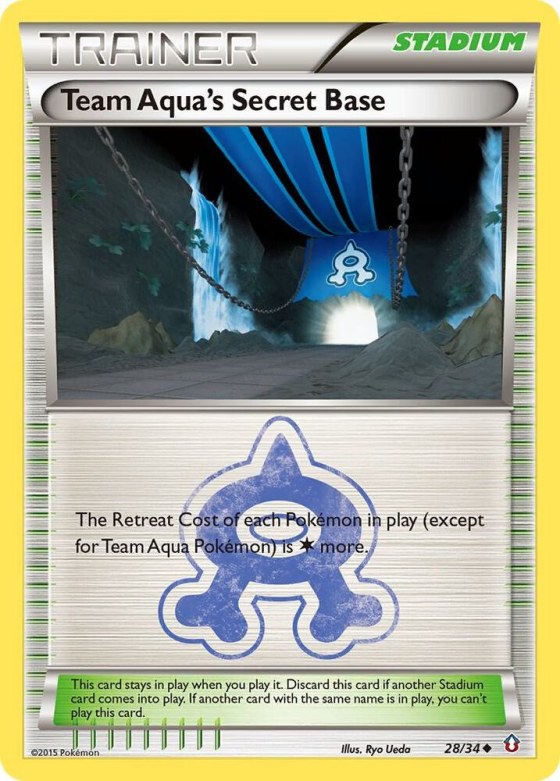 Team Aqua's Secret Base - Reverse Holo