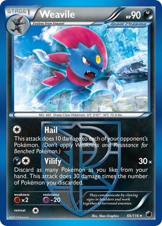 Weavile (Team Plasma) - Reverse Holo