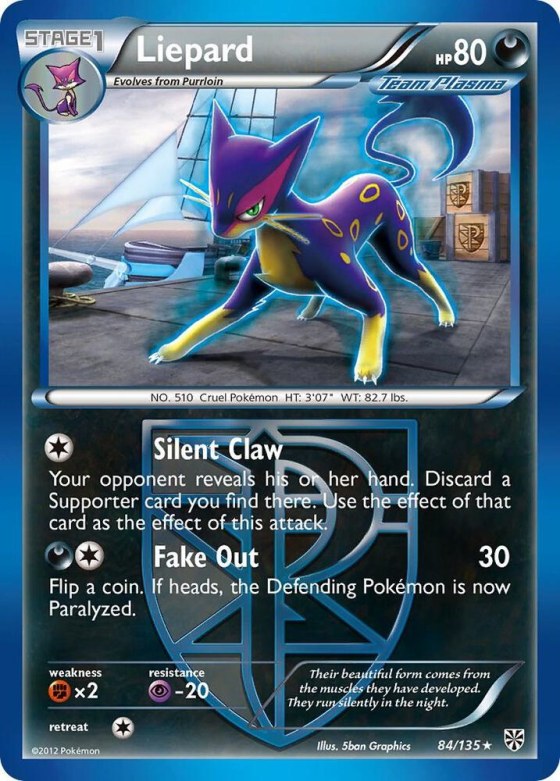 Liepard (Team Plasma) - Reverse Holo