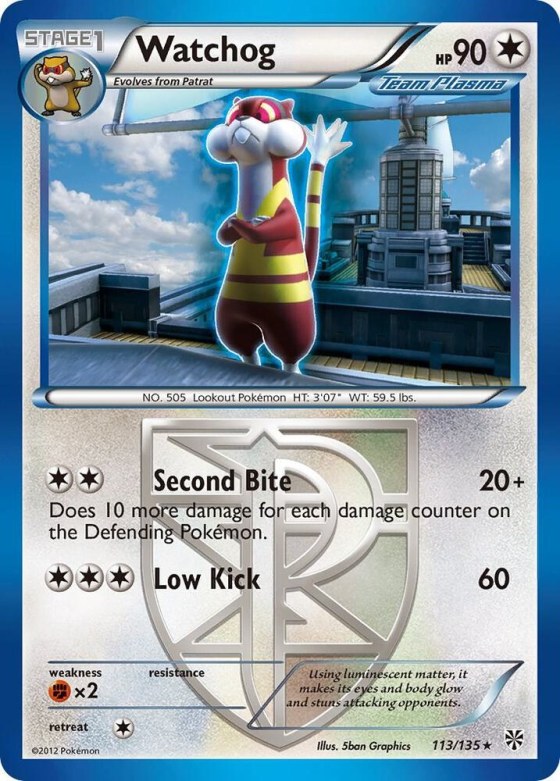 Watchog (Team Plasma) (113) - Reverse Holo