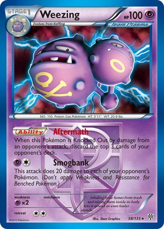 Weezing (Team Plasma) - Reverse Holo
