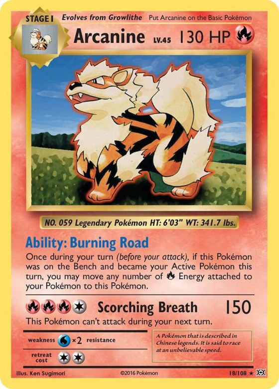Arcanine - Reverse Holo