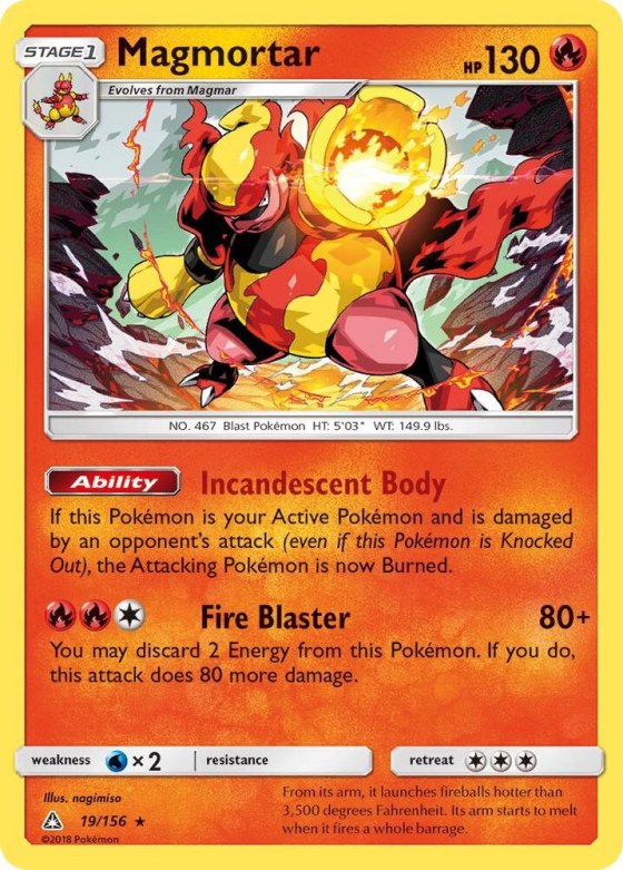Magmortar - Reverse Holo