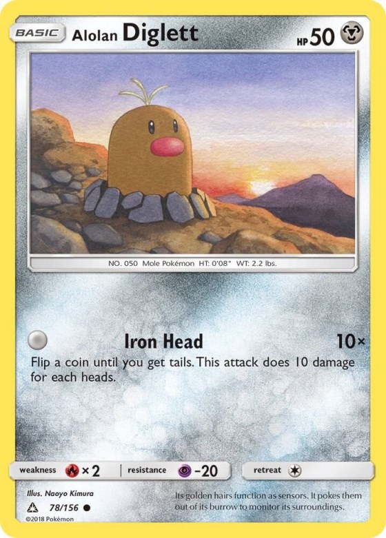 Alolan Diglett - Reverse Holo