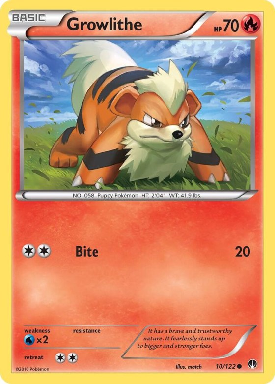 Growlithe - Reverse Holo