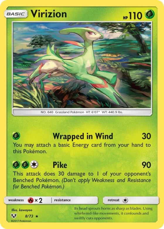 Virizion - Reverse Holo