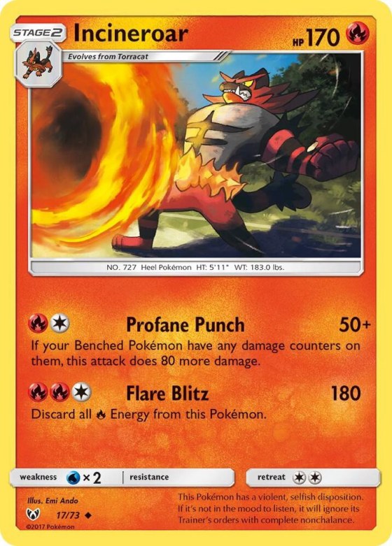 Incineroar - Reverse Holo