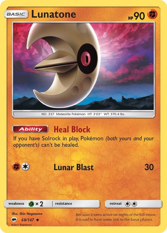 Lunatone - Reverse Holo