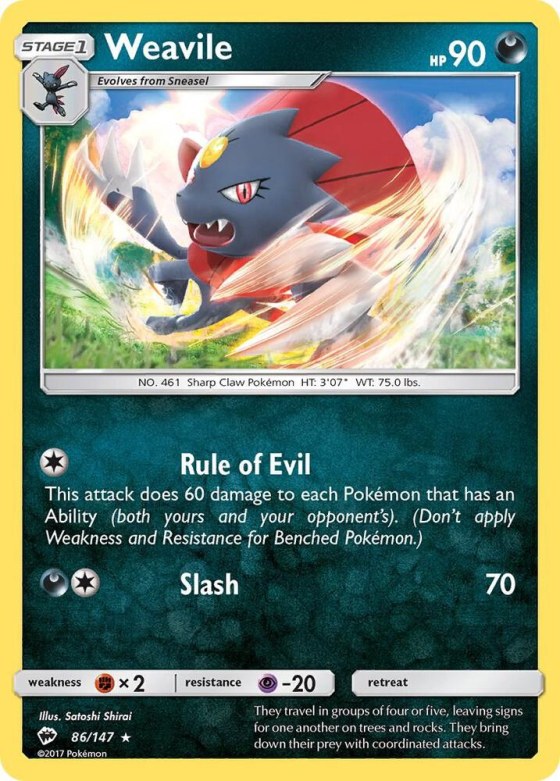 Weavile - Reverse Holo