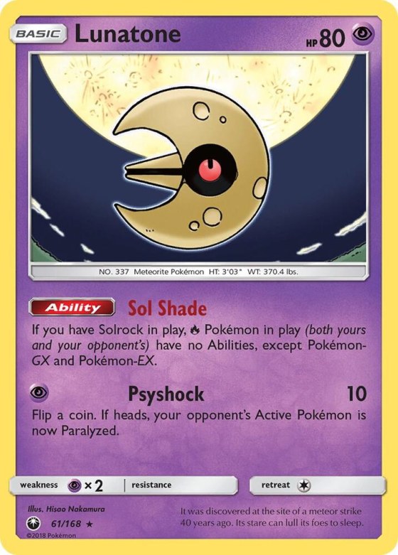 Lunatone - Reverse Holo