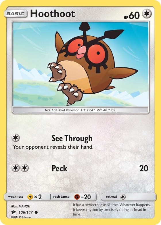 Hoothoot - Reverse Holo