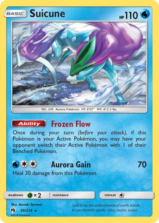 Suicune - Reverse Holo