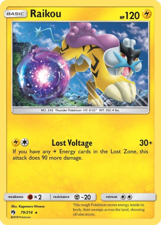 Raikou - Reverse Holo